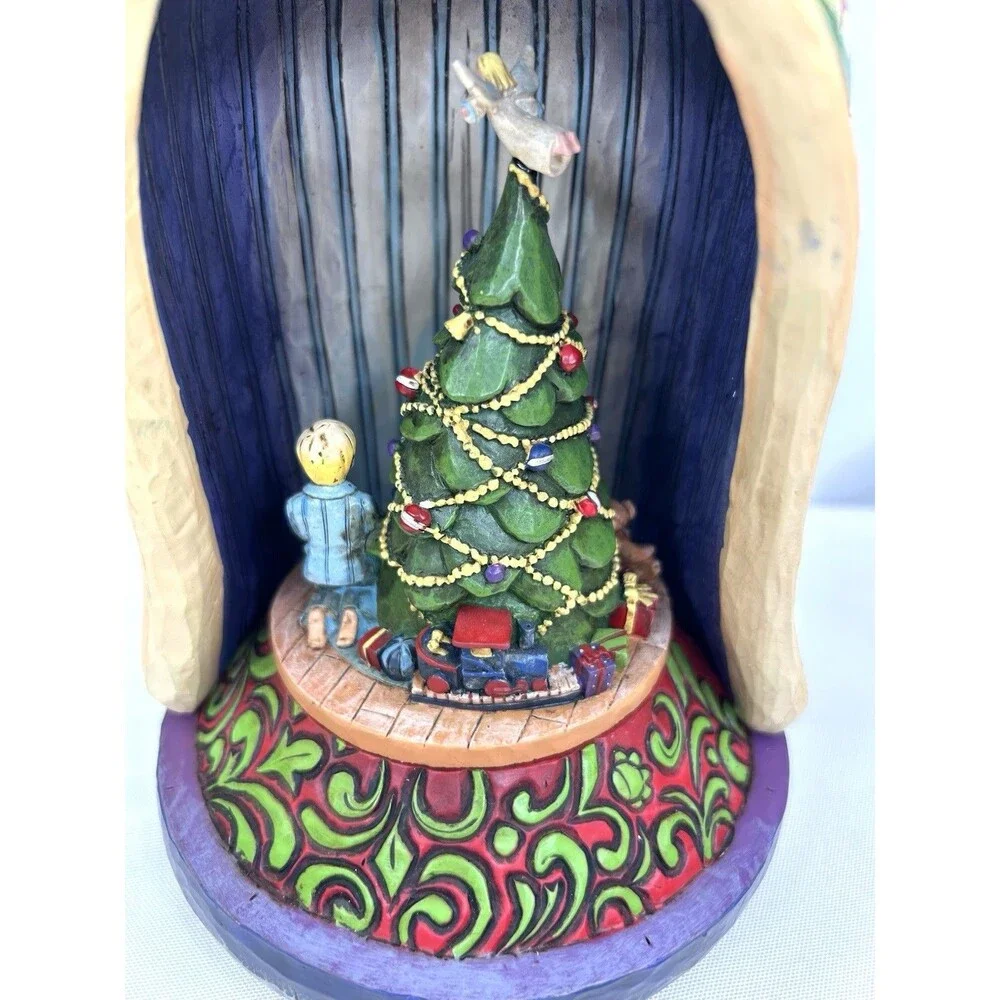 JIM SHORE 2006 Christmas Figurine Lighted Musical Santa with Kids 4006647 in Box